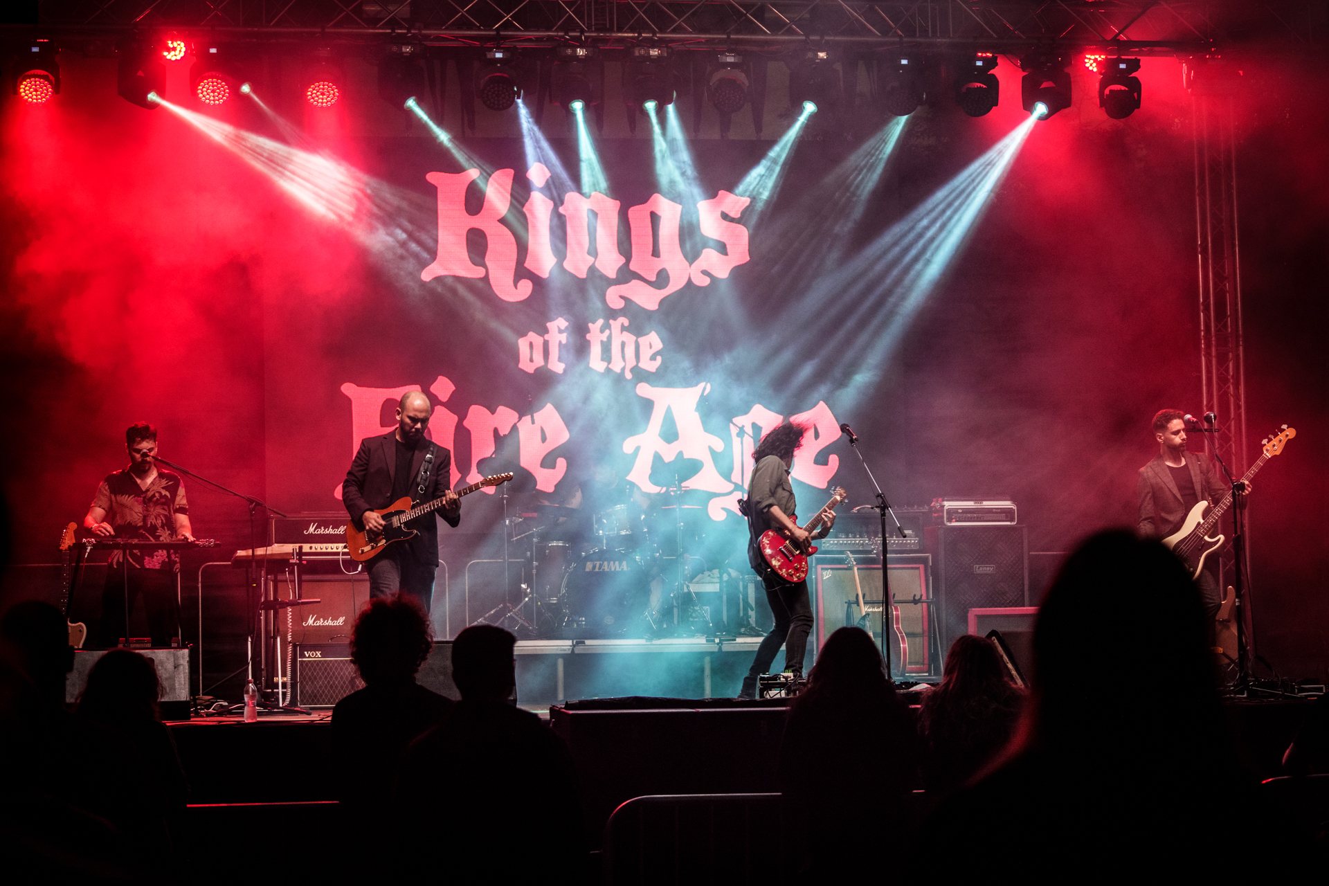 Kings of the Fire Age band photo, black and white